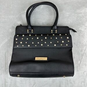 Andrew Marc New York Black Leather Women's Purse